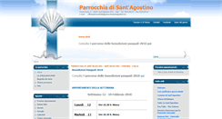 Desktop Screenshot of parrocchiasantagostino.eu