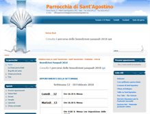 Tablet Screenshot of parrocchiasantagostino.eu
